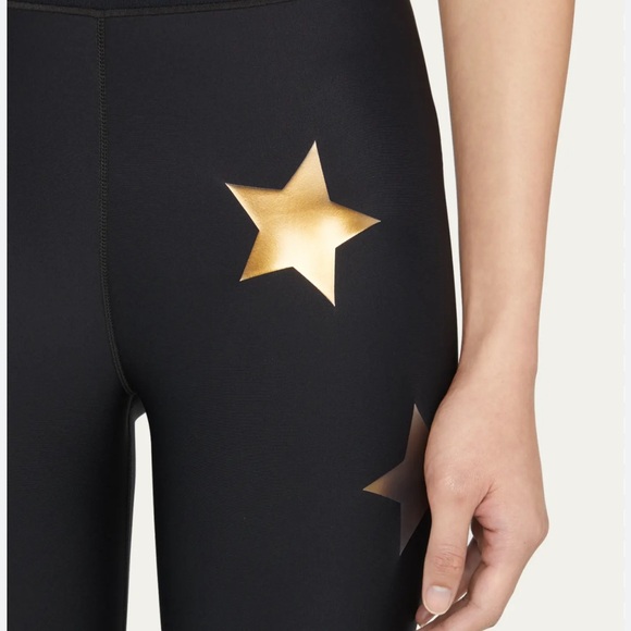 Ultracor Lux Knockout Star-Print Ankle Leggings Black Gold Size Small NWT - Picture 2 of 2